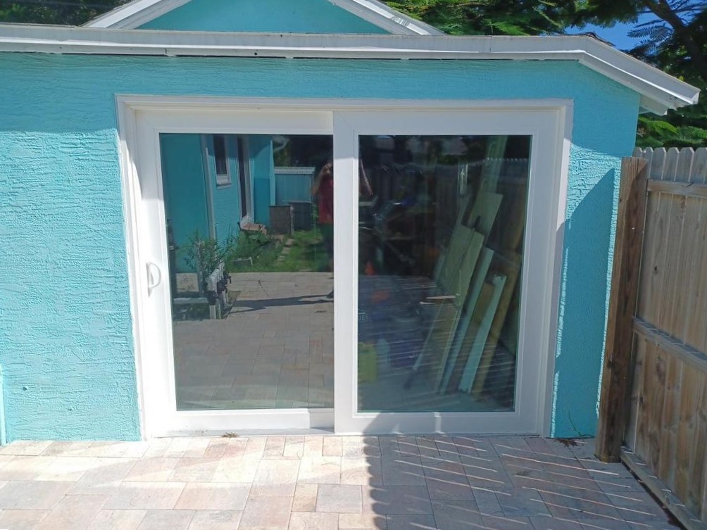 After Sliding Glass Door Install